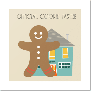 Official Cookie Tester, Gingerbread Man, Funny Christmas, Christmas Baking, Merry Christmas Posters and Art